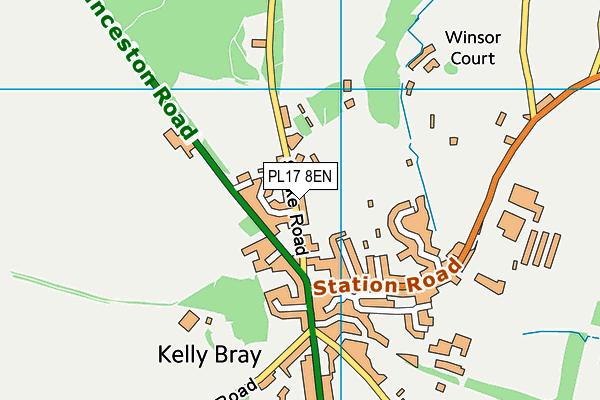 PL17 8EN map - OS VectorMap District (Ordnance Survey)