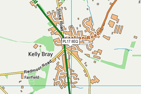 PL17 8EQ map - OS VectorMap District (Ordnance Survey)