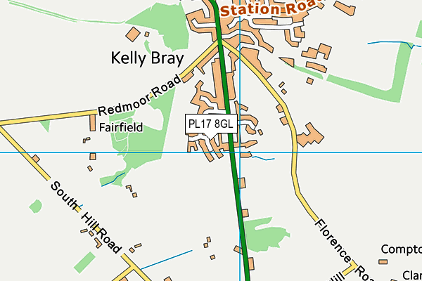 PL17 8GL map - OS VectorMap District (Ordnance Survey)