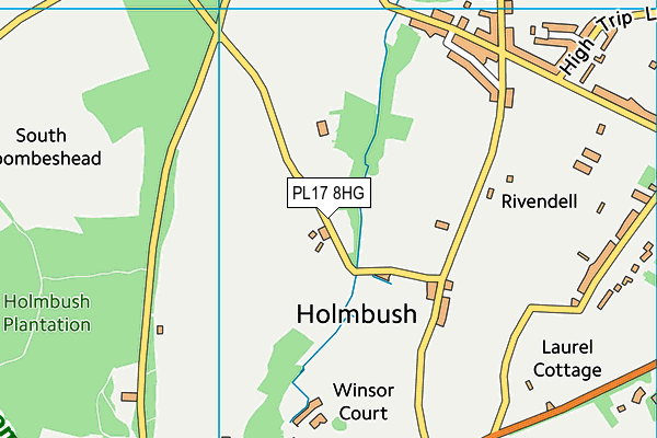 PL17 8HG map - OS VectorMap District (Ordnance Survey)