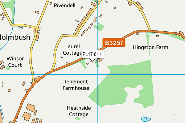 PL17 8HH map - OS VectorMap District (Ordnance Survey)