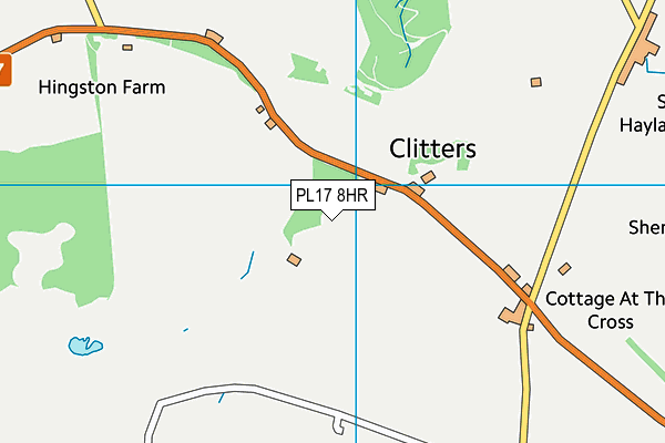 PL17 8HR map - OS VectorMap District (Ordnance Survey)