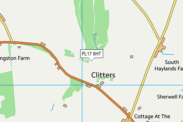 PL17 8HT map - OS VectorMap District (Ordnance Survey)