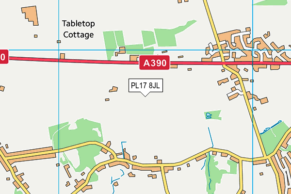 PL17 8JL map - OS VectorMap District (Ordnance Survey)