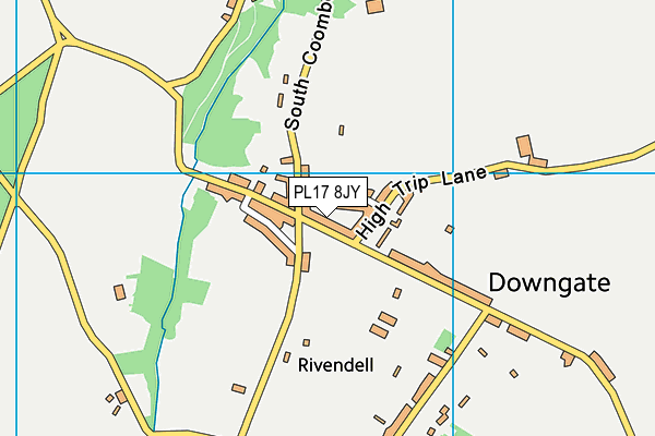 PL17 8JY map - OS VectorMap District (Ordnance Survey)