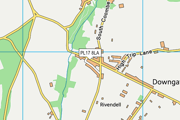 PL17 8LA map - OS VectorMap District (Ordnance Survey)
