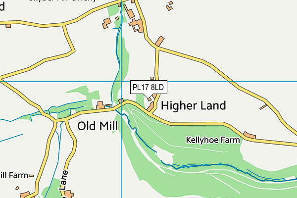 PL17 8LD map - OS VectorMap District (Ordnance Survey)