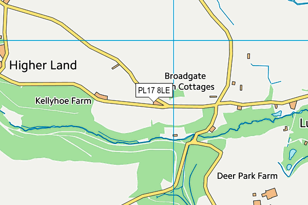 PL17 8LE map - OS VectorMap District (Ordnance Survey)