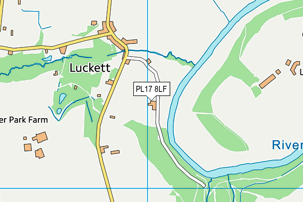 PL17 8LF map - OS VectorMap District (Ordnance Survey)