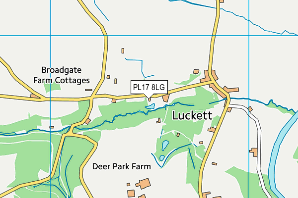 PL17 8LG map - OS VectorMap District (Ordnance Survey)