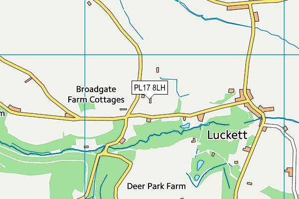 PL17 8LH map - OS VectorMap District (Ordnance Survey)