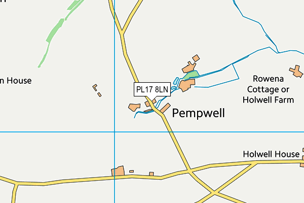 PL17 8LN map - OS VectorMap District (Ordnance Survey)