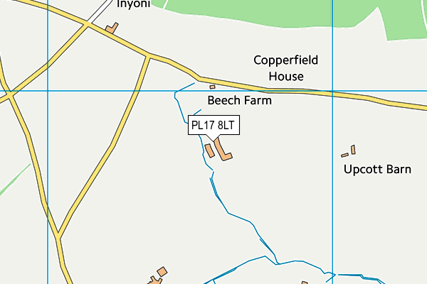 PL17 8LT map - OS VectorMap District (Ordnance Survey)