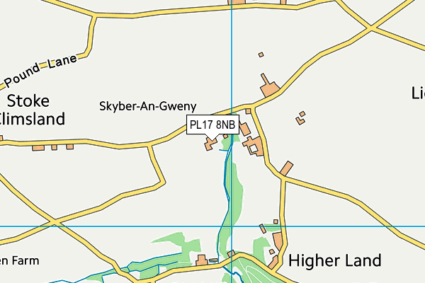 PL17 8NB map - OS VectorMap District (Ordnance Survey)