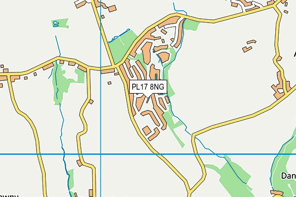 PL17 8NG map - OS VectorMap District (Ordnance Survey)