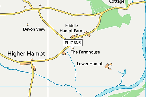 PL17 8NR map - OS VectorMap District (Ordnance Survey)