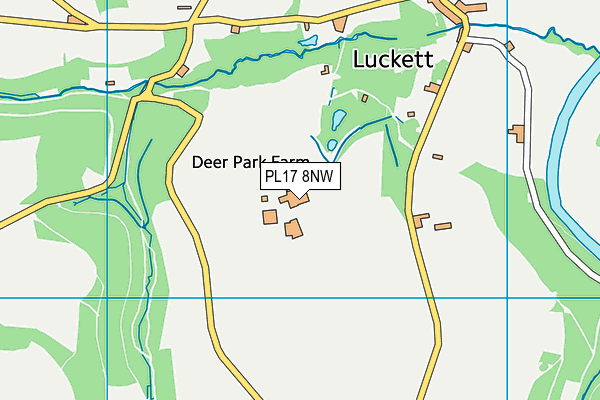 PL17 8NW map - OS VectorMap District (Ordnance Survey)