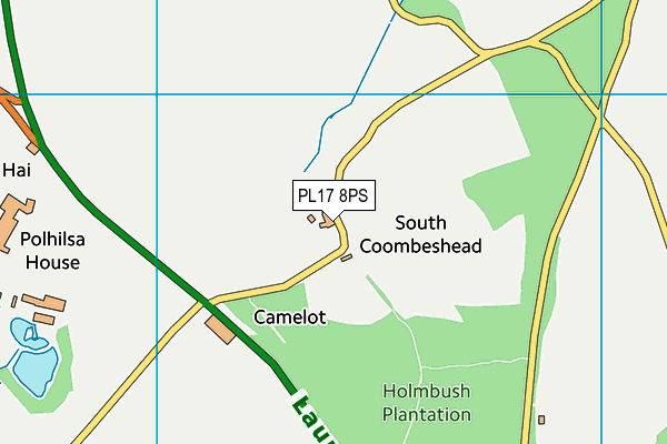 PL17 8PS map - OS VectorMap District (Ordnance Survey)