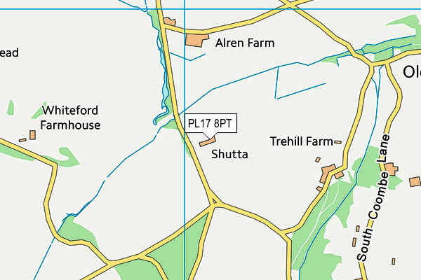 PL17 8PT map - OS VectorMap District (Ordnance Survey)