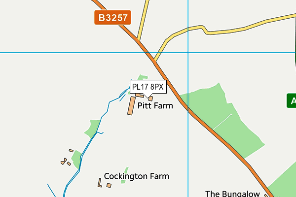 PL17 8PX map - OS VectorMap District (Ordnance Survey)