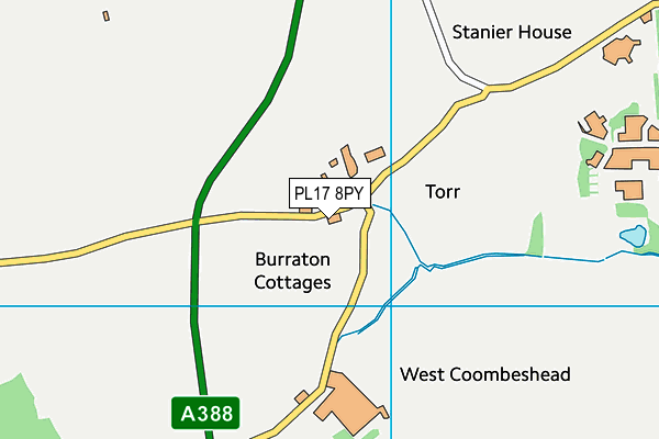 PL17 8PY map - OS VectorMap District (Ordnance Survey)