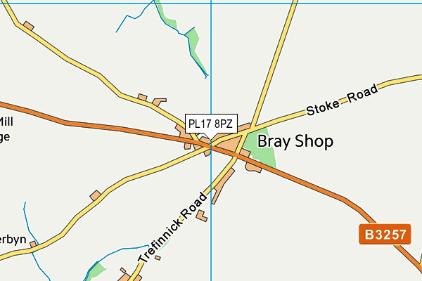 PL17 8PZ map - OS VectorMap District (Ordnance Survey)