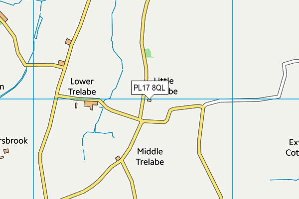 PL17 8QL map - OS VectorMap District (Ordnance Survey)