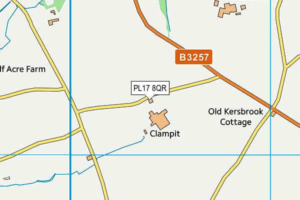 PL17 8QR map - OS VectorMap District (Ordnance Survey)