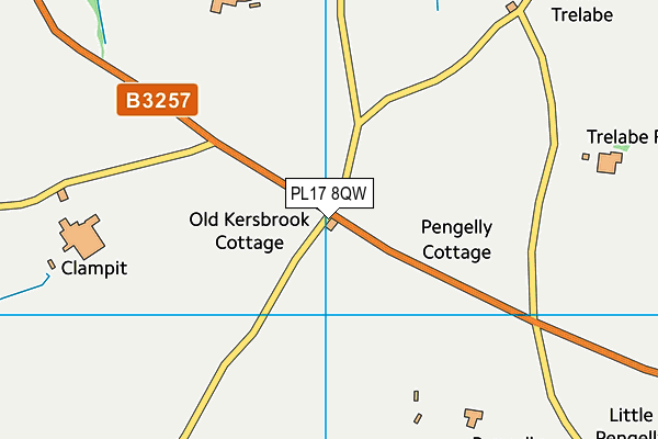 PL17 8QW map - OS VectorMap District (Ordnance Survey)