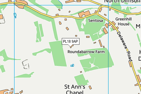 PL18 9AP map - OS VectorMap District (Ordnance Survey)