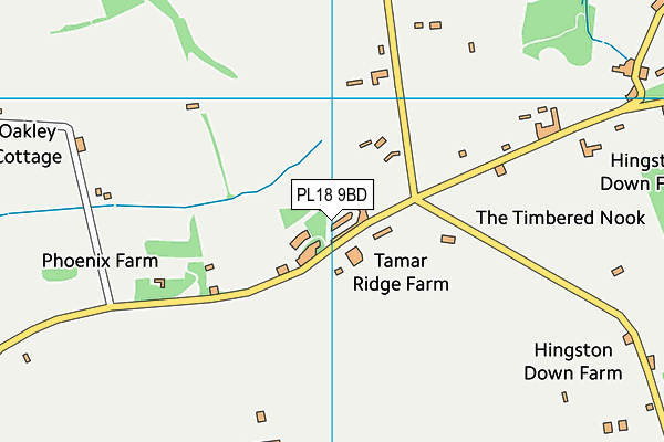 PL18 9BD map - OS VectorMap District (Ordnance Survey)