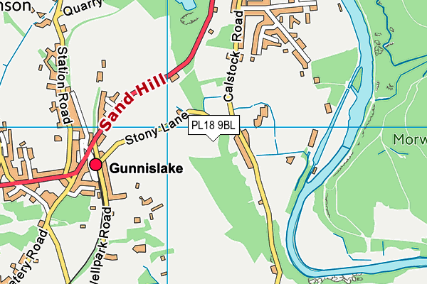 PL18 9BL map - OS VectorMap District (Ordnance Survey)