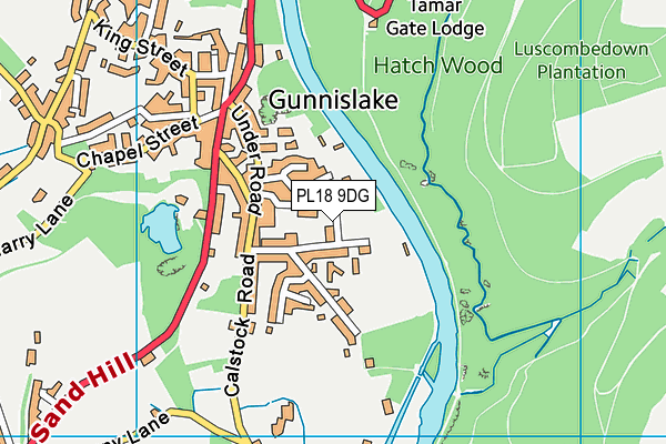 PL18 9DG map - OS VectorMap District (Ordnance Survey)