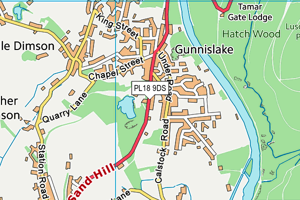 PL18 9DS map - OS VectorMap District (Ordnance Survey)