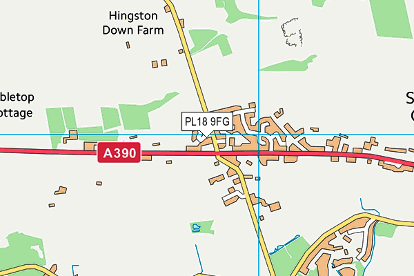 PL18 9FG map - OS VectorMap District (Ordnance Survey)