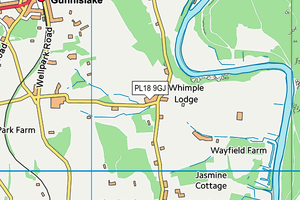PL18 9GJ map - OS VectorMap District (Ordnance Survey)