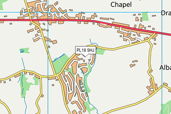 PL18 9HJ map - OS VectorMap District (Ordnance Survey)