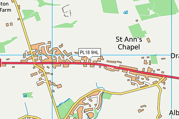 PL18 9HL map - OS VectorMap District (Ordnance Survey)