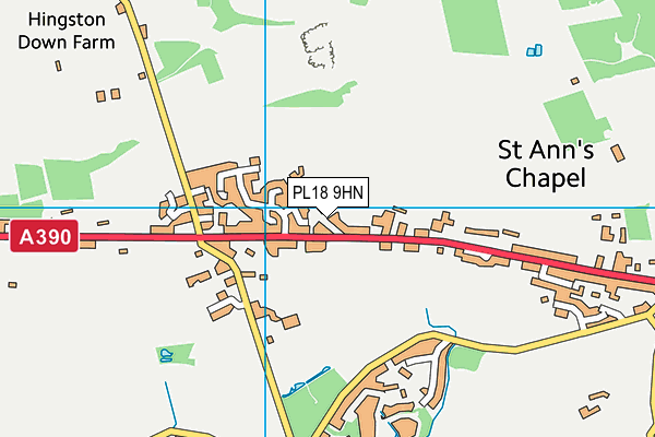 PL18 9HN map - OS VectorMap District (Ordnance Survey)