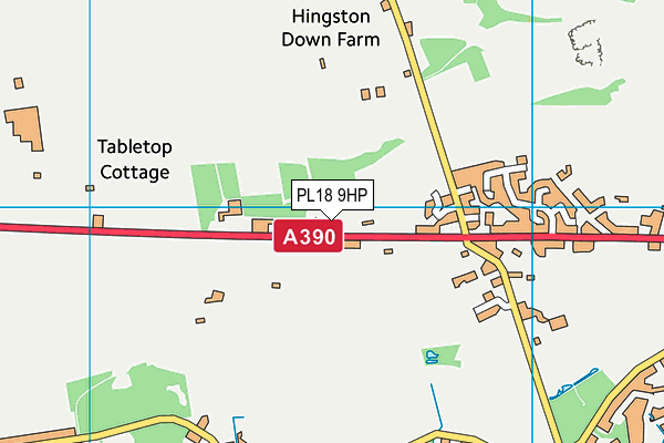 PL18 9HP map - OS VectorMap District (Ordnance Survey)