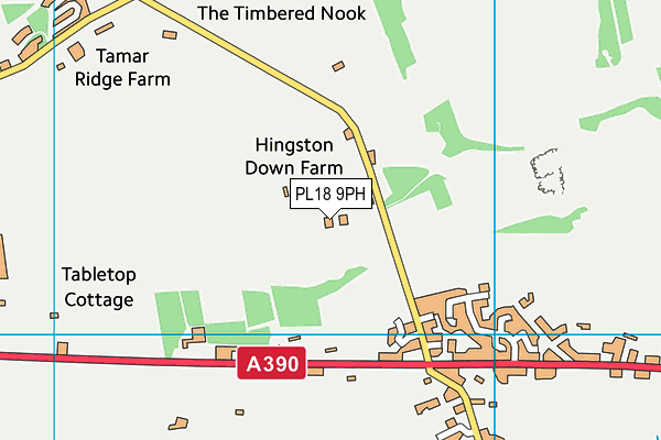 PL18 9PH map - OS VectorMap District (Ordnance Survey)