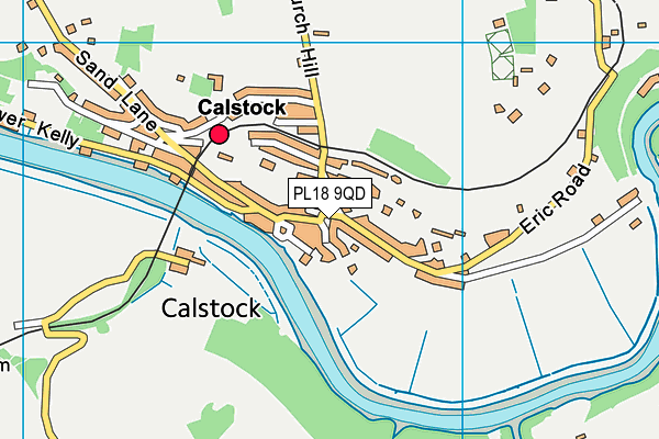 PL18 9QD map - OS VectorMap District (Ordnance Survey)