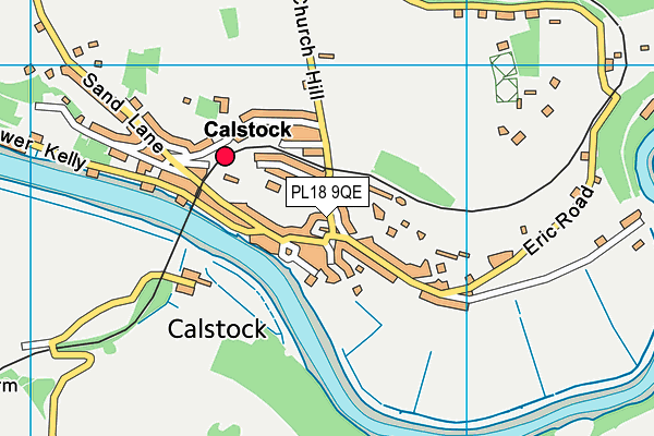 PL18 9QE map - OS VectorMap District (Ordnance Survey)