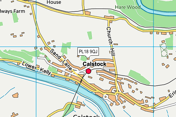 PL18 9QJ map - OS VectorMap District (Ordnance Survey)