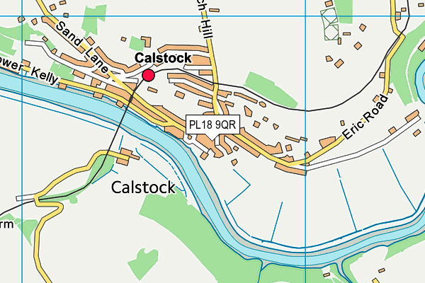 PL18 9QR map - OS VectorMap District (Ordnance Survey)