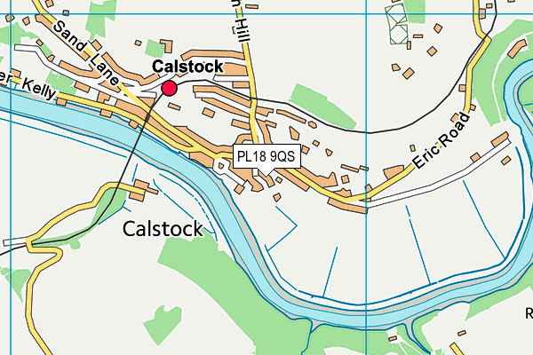 Calstock Recreation Field map (PL18 9QS) - OS VectorMap District (Ordnance Survey)