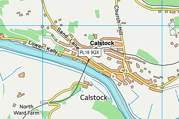 PL18 9QX map - OS VectorMap District (Ordnance Survey)