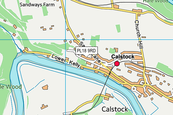 PL18 9RD map - OS VectorMap District (Ordnance Survey)