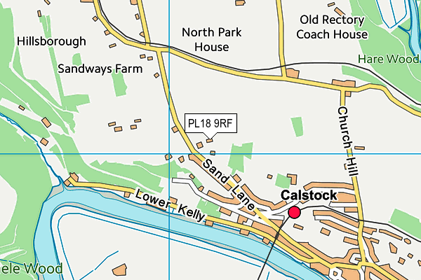 PL18 9RF map - OS VectorMap District (Ordnance Survey)