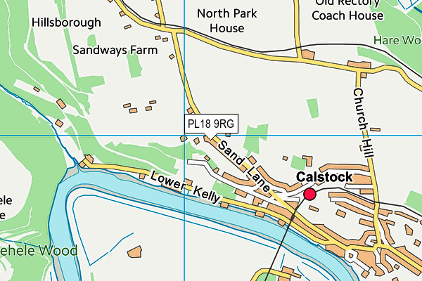 PL18 9RG map - OS VectorMap District (Ordnance Survey)